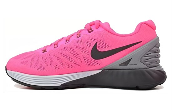 Nike Lunarglide 6 Running Shoes Women's Low Top Pink 654434-600 - фото 632074