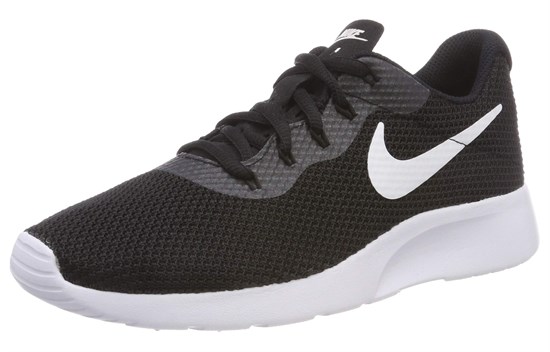 Nike Tanjun Durable Breathable Low Top Training Running Shoes Women's Black White 921668-007 - фото 632811