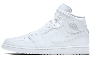 JORDAN 1 Mid White/Pure Platinum 554724-104