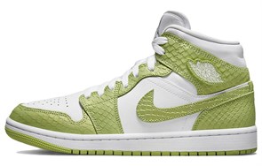 JORDAN 1 Mid Green Python Women's DV2959-113