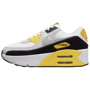 Nike Air Max 90 Anti Slip Wear Resistant Low Top Casual Shoes Women's White Yellow FD4328-105