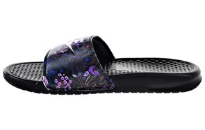 Nike Benassi Jdi Print Floral Women's 'Black Purple' Women's 618919-009
