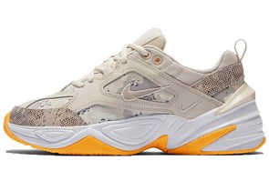 Nike M2K Tekno Light Orewood Brown White Laser Orange Moon Particle Women's CI9086-100