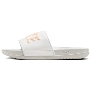 Nike Offcourt Slip Resistant Odor Resistant Slide Slippers Women's White Orange BQ4632-112
