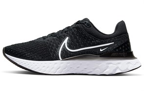 Nike React Infinity Run Flyknit 3 Black White Women's DD3024-001