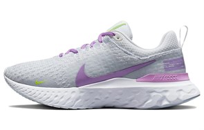 Nike React Infinity Run Flyknit 3 'Grey Rush Fuchsia' Women's DZ3016-100