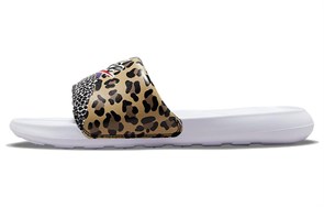 Nike Victori One Printed Slide White Animal Print Women's CN9676-104