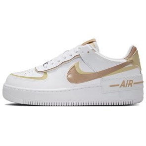 Nike Air Force 1 Low Shadow White Team Gold Rattan Women's DZ1847-111