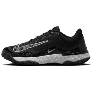 Nike Alpha Huarache Elite 4 Turf Black Pure Platinum Iron Grey Women's DV0496-001
