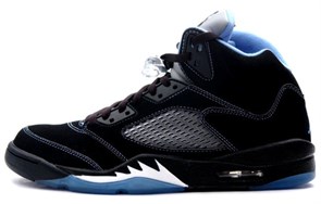 JORDAN 5 Retro Black/University Blue 314259-041