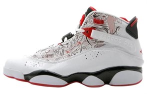 Jordan Air Jordan 6 6 Rings 'Portland' Cushioned Slip Resistant High Top Vintage Basketball Shoes Men's White 322992-162