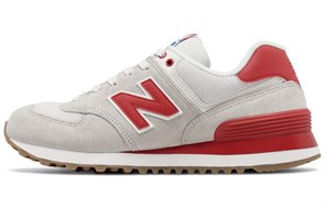 New Balance 574 Grey/Red Women's WL574RSA
