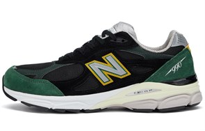 New Balance 990v3 MiUSA Black Green Yellow M990CP3