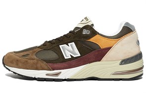 New Balance 991 Olive Burgundy Brown M991GYB