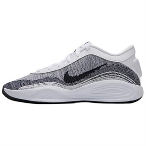 Nike Anti Slip Wear Resistant Low Top Basketball Shoes Men's White Gray FJ7808-102