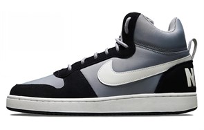 Nike Court Borough Mid Premium 'Matte Silver Black' 844884-005
