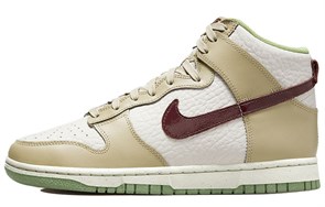 Nike Dunk High Tumbled Tan White Brown Women's DX8956-001