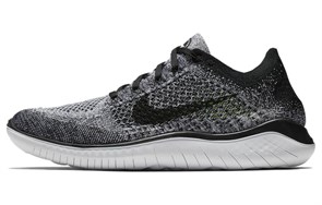 Nike Free Rn Flyknit 2018 Black White Ombre 942838-101