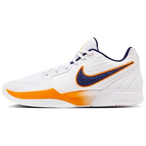 Nike Ja 2 Anti Slip Wear Resistant Low Top Basketball Shoes Men's White Yellow IF1605-101