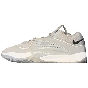 Nike KD 16 Anti Slip Wear Resistant Low Top Basketball Shoes Men's White Gray FN7091-003