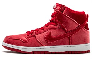 Nike Sb Dunk High Red Velvet 313171-661