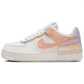 Nike AF1 Shadow Anti Slip Wear Resistant Low Top Skateboard Shoes Women's White Pink DZ1847-114