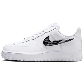 Nike Air Force 1 Anti Slip Wear Resistant Low Top Skateboard Shoes Unisex White Black IF1686-101