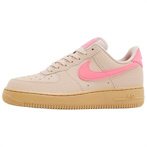 Nike Air Force 1 Anti Slip Wear Resistant Low Top Skateboard Shoes Women's Beige Pink IB1161-200