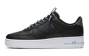 Nike Air Force 1 Low '07 Lux Black Light Blue Women's 898889-015