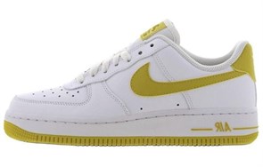 Nike Air Force 1 Low Patent White Bright Citron Women's AH0287-103