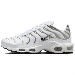 Nike Air Max Plus Anti Slip Wear Resistant Low Top Casual Running Shoes Women's White Silver HJ9743-100