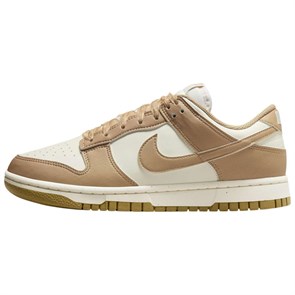Nike Dunk Anti Slip Wear Resistant Low Top Skateboard Shoes Women's Beige Brown IB7311-101