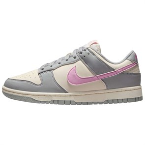 Nike Dunk Anti Slip Wear Resistant Low Top Skateboard Shoes Women's Gray Pink DD1873-002