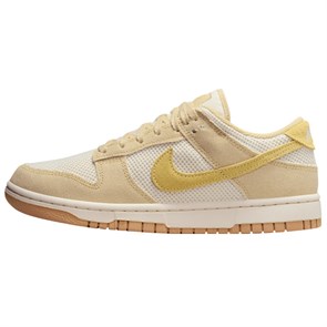 Nike Dunk Anti Slip Wear Resistant Low Top Skateboard Shoes Women's Yellow White HJ5864-700