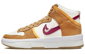 Nike Dunk High Up Sail Sunset Pink Glaze Rush Maroon Women's DO6722-100