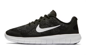 Nike Free Rn 2017 Black White Dark Grey GS 904255-002