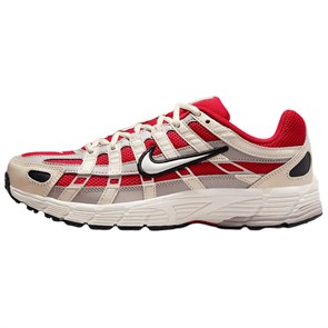 Nike P 6000 Anti Slip Wear Resistant Low Top Casual Running Shoes Women's Red Gray IB4365-657