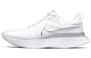 Nike React Infinity Run Flyknit 2 White Metallic Silver Women's CT2423-102