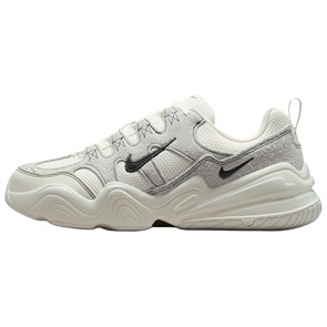 Nike Tech Hera Anti Slip Wear Resistant Low Top Chunky Sneakers Women's White DR9761-102
