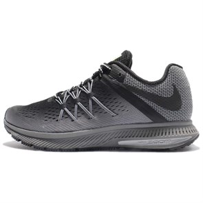 Nike Zoom Winflo 3 Cushioning Wear Resistant Low Top Trail Running Running Shoes Women's Gray Black 852444-001