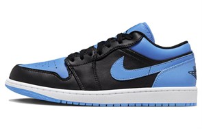 Jordan 1 Low Black University Blue 553558-041