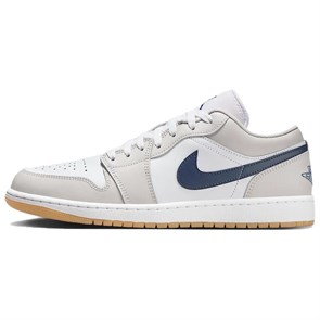 JORDAN 1 Low Midnight Navy Neutral Grey 553558-146
