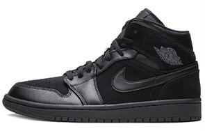 JORDAN 1 Mid Triple Black 2018 554724-050