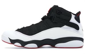 JORDAN 6 Rings Black White Gym Red 322992-012