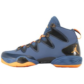 Jordan Air Jordan 28 Cushioning Wear Resistant Mid Top Vintage Basketball Shoes Men's Blue 616345-409