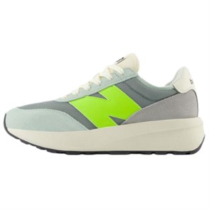 New Balance 370 Anti Slip Wear Resistant Low Top Running Shoes Women's Gray Green GS370DA