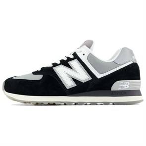New Balance NB 574 Anti Slip Wear Resistant Low Top Running Shoes Men's Black U574PBBD