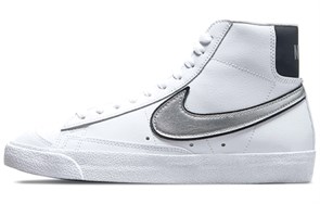 Nike Blazer Mid 77 Essential White Metallic Silver Women's DH0070-100