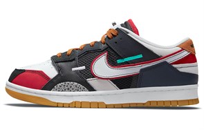 Nike Dunk Low Scrap Black Grey University Red DN1775-001