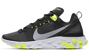 Nike React Element 55 Black Wolf Grey Volt BQ6166-001